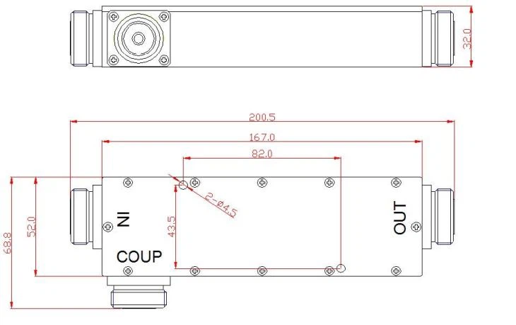Directional Coupler 698-2700MHz 4.3-10 Female